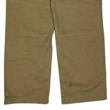 Unbranded Double Knee Cargo Trousers - 33W 32L Khaki Cotton