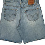 Levis Denim Shorts - 36W 10L Light Wash Cotton