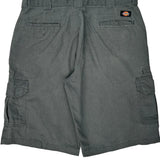 Dickies Cargo Shorts - 34W 10L Grey Cotton Blend