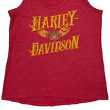 Avalanche Harley-Davidson Denver, Colorado Harley Davidson Tank Top - Medium Yellow Cotton Blend