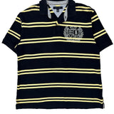 Tommy Hilfiger Striped Polo Shirt - XL Navy Cotton