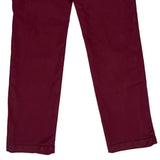 Carhartt Chinos - 32W UK 12 Burgundy Cotton Blend