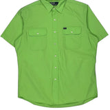 Polo By Ralph Lauren Short Sleeve Shirt - Large Green Cotton