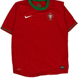 Age 13-15 2012 Portugal Home Nike Football Shirt - XL Red Polyester
