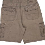 Wrangler Cargo Shorts - 36W 10L Brown Cotton