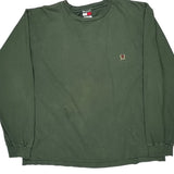 Tommy Hilfiger Long Sleeve T-Shirt - 2XL Green Cotton