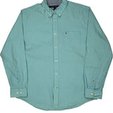 Tommy Hilfiger Shirt - Large Green Cotton