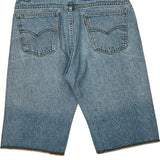 Levis Denim Shorts - 32W 11L Light Wash Cotton