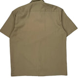 Flex Dickies Short Sleeve Shirt - Large Beige Cotton Blend