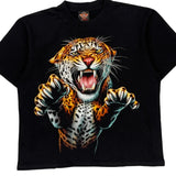 Rock Eagle Graphic T-Shirt - Medium Black Cotton