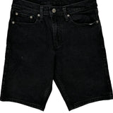 Levis Denim Shorts - 29W 10L Black Cotton