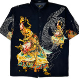 Boom X Graphic Hawaiian Shirt - 2XL Navy Polyester