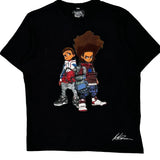 The Boondocks Graphic T-Shirt - Medium Black Cotton
