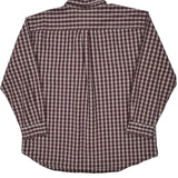 Tommy Hilfiger Checked Shirt - 2XL Burgundy Cotton
