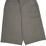 Dickies Chino Shorts - 32W 12L Gray Polyester Blend