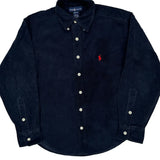 Age 8-10 Ralph Lauren Cord Shirt - Small Navy Cotton