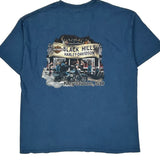 Black Hills Rally 2007 Harley Davidson Graphic T-Shirt - 2XL Blue Cotton