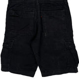 Levis Cargo Shorts - 36W 11L Black Cotton