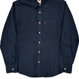 Levis Polka Dot Shirt - Large Navy Cotton