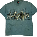 Wolves Signal Sports Single Stitch T-Shirt - 2XL Gray Cotton