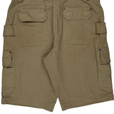 Flex Fire Hose Duluth Cargo Shorts - 36W 13L Khaki Cotton