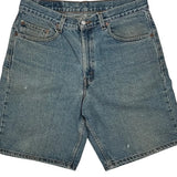 Levis Denim Shorts - 33W 9L Blue Cotton