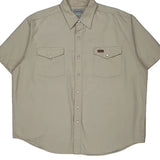 Carhartt Short Sleeve Shirt - XL Beige Cotton