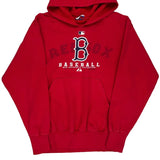 Red Sox Majestic Mlb Hoodie - Large Red Cotton