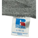 Russell Athletic College Sweatshirt - Large Grey Cotton Blend