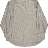 Regent Classic Fit Polo By Ralph Lauren Checked Shirt - XL Beige Cotton