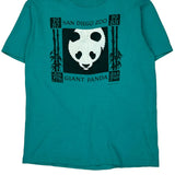 San Diego Zoo Hanes Graphic T-Shirt - Medium Green Cotton