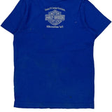 Age 11-12 Harley Davidson T-Shirt - Medium Blue Cotton
