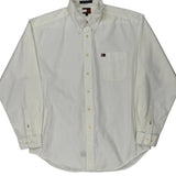Tommy Hilfiger Shirt - Large White Cotton