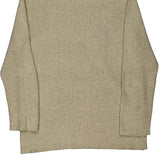 Ralph Lauren V-Neck Jumper - Large Beige Cotton Blend
