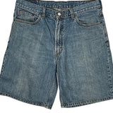 Levis Denim Shorts - 35W 9L Blue Denim