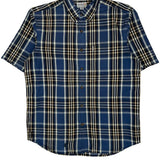 Carhartt Checked Short Sleeve Shirt - Large White Cotton