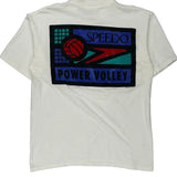 Power Volley Speedo Single Stitch T-Shirt - Large White Cotton