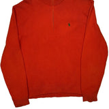 Polo By Ralph Lauren 1/4 Zip - 2XL Red Cotton