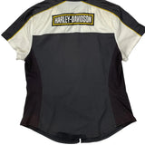 Harley Davidson Short Sleeve Shirt - XL White Cotton Blend
