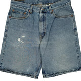 Levis Denim Shorts - 32W 9L Light Wash Cotton