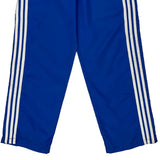 Adidas Striped Tracksuit - Small Blue Polyester