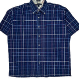 Tommy Hilfiger Checked Short Sleeve Shirt - Large Red Cotton