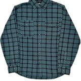 6.0 Nike Checked Flannel Shirt - Medium Black Cotton