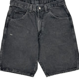 Wrangler Denim Shorts - 29W 9L Black Cotton