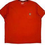 Carhartt T-Shirt - 2XL Orange Cotton