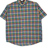 Gant Checked Short Sleeve Shirt - XL Multicoloured Cotton