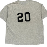 Spurs Hanes Single Stitch T-Shirt - XL Grey Cotton Blend