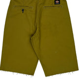 Dickies Chino Shorts - 32W 11L Khaki Polyester Blend