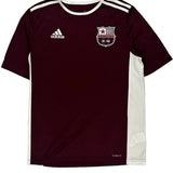 Age 15-16 Rangers Adidas Football Shirt - XL Burgundy Polyester