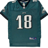 Age 14-16 Philadelphia Eagles Reebok Nfl Football Jersey - Large Green Polyester
